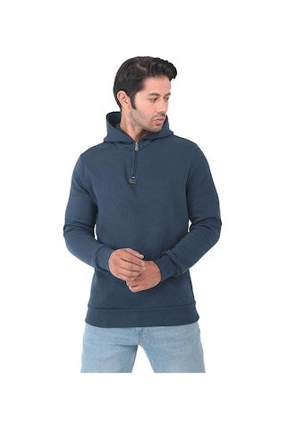 Slazenger Baha Erkek Sweatshirt St22we097-789 Indigo-lacivert