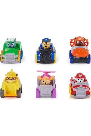 Paw Patrol Pup Squad Racers 6 Lı Araba Seti Chase, Skye Ve Marshall Dahil Mini Araçlar Paw Petrol