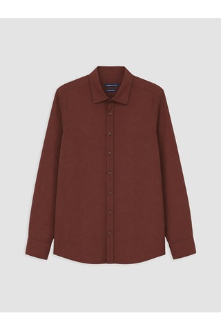 Lcwaıkıkı Classic Kahverengi Regular Fit Erkek Gömlek
