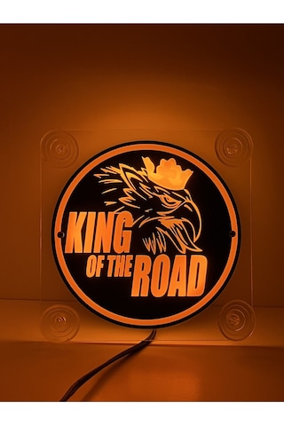 Ahmet Otomotiv King Of The Road Cam Önü Logo Tabela 12volt