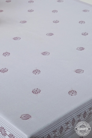 Nilüfer Lüx Jakar Kumaş Mor Masa Örtüsü Dikdörtgen 160x320 Cm - 1091 Çok Renkli