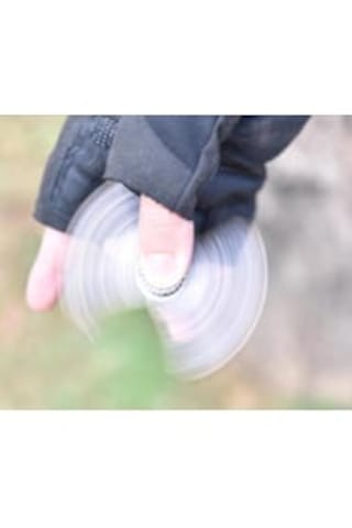 Göbeği Fosforlu 16cm İthal Stres Çarklı Kamp Çakısı Hediyelik Gümüş