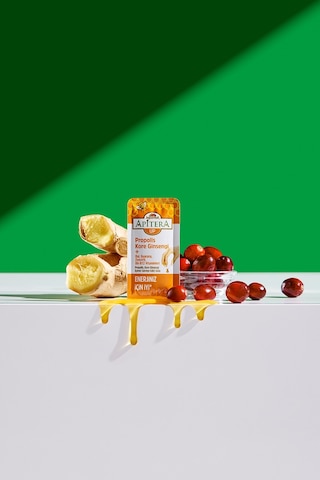 Apitera UP Doğal Bal, B Vitaminleri, Kırmızı Ginseng, Guarana ve Propolis İçeren Takviye Edici 56'lı Saşe