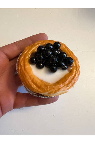 Magnetli Yapay Meyveli Cup Cake Buz Dolabı Süsü Ve Oyuncak