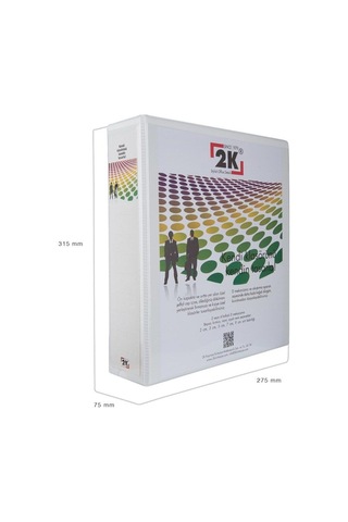 Evrak Sunum Tanıtım Firma Klasörü A4 Pvc 7 Cm 4 Halkalı 520 Yaprak Kapasiteli Ring Binder File 27,5x32 Cm