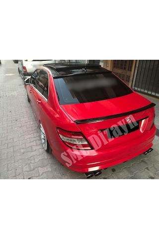 Mercedes W204 C Seri Amg Bagaj Üstü Spoiler Plastik Spoyler Kanat