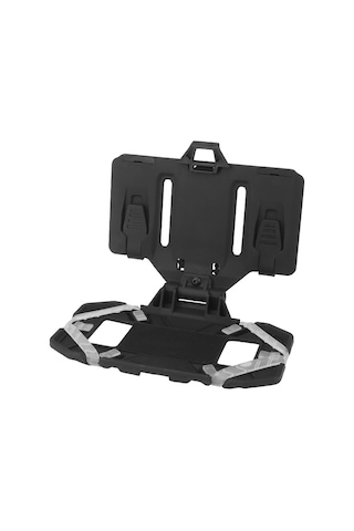 Jeemson Siyah Folding Tactical Cihaz Tutucu - Molle Uyumlu, Silikon Anti-kayma, Dış Etkinlikler İçin Cep Telefonu Ve Navigasyon Tahtası Siyah