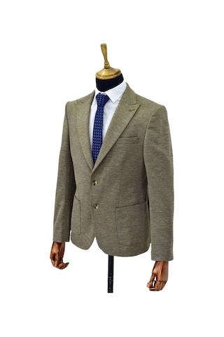 Erkek Tek Spor Ceket Bgl-st04306 Bej