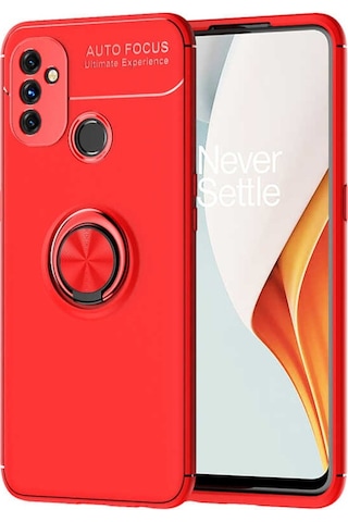 One Plus Nord N100 Kilif Zore Ravel Yüzüklü Silikon Kilif 484059000
