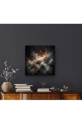 Uzay Boşluğu Kanvas Tablo 60x60cm Çok Renkli