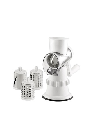 Jian Fan El Kranklırende Mutfakçok Fonksiyonlu Sebze Kesici Patates Dilimi-beyaz Beyaz