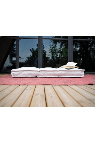 Prestigegolf Bisküvi Palet Minder Balkon Teras Beyaz