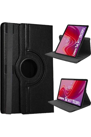 Lenovo Tab M11 Tb330fu Uyumlu Döner Standlı Tablet Kılıfı Dönerli Kılıf