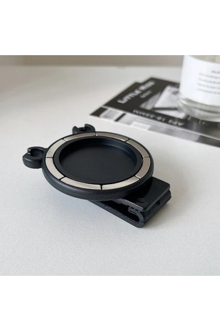 Fochsia Siyah Manyetik Telefon Askılı Kemer Çantası Tutucu Eller Serbest