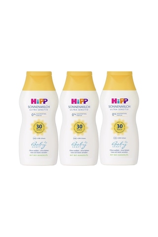 Hipp Babysanft 30 Faktör Bebek Güneş Sütü 200 ML x 3