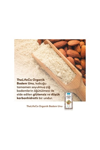 TheLifeCo Organik Badem Unu 2 x 250 G