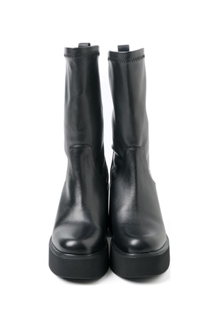 Siyah Streç Çizme Kadın Gtn-20695 John May Sıyah Siyah