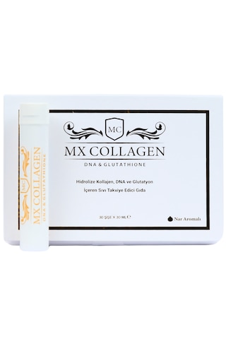 Mx Collagen Somon Dna Glutatyon Balık Kolajeni 30 Ml X 30 Şiş...