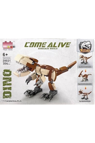 Dinosaur Paradise 304 Parça Dinozor Yapı Seti - Macera Dünyası Blokları