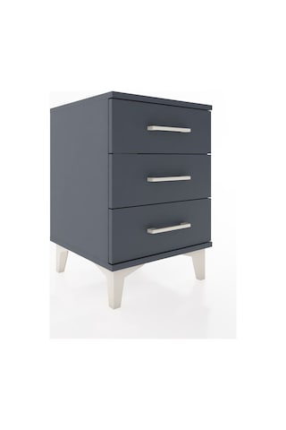 Hyperion Komodin 3 Çekmeceli 44x44x64 Antrasit-antrasit Antrasit