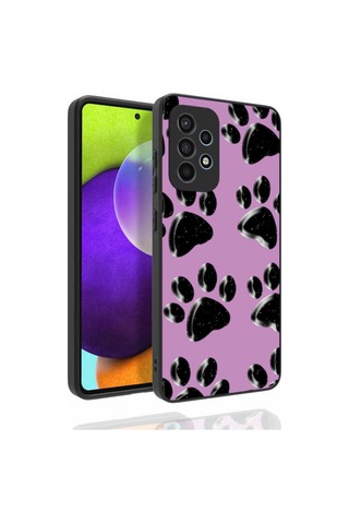 Galaxy Uyumlu A52 Kılıf Desenli Kamera Korumalı Parlak Zore Nora Kapak NO3