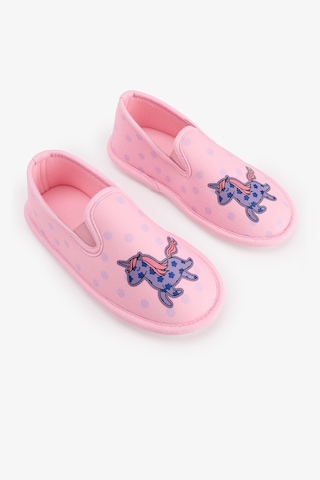Penti Kız Çocuk Pembe Loving Unicorn Dokulu Patik Pk32