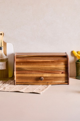 Akasya Ekmek Dolabı 24x38x19 Cm Kahverengı Kahverengi