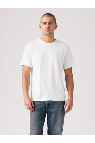 Levi's Erkek Bisiklet Yaka Beyaz T-shirt - A2082-0369 Beyaz