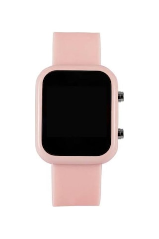 Dijital Led Çocuk Saati Çocuk Saati Akıllı Saat Değil Pembe - 522216596 Beyaz