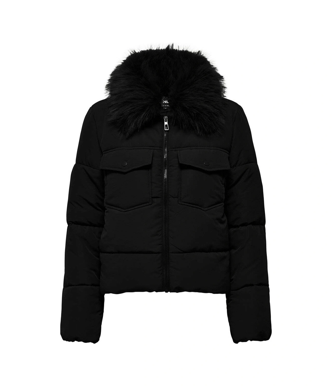 Only Maggi Fur Puffer Life Siyah Kadın Mont 15322000 Siyah