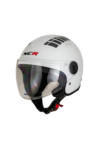 Ncr Air Ece Belgeli Çenesiz Kask Beyaz