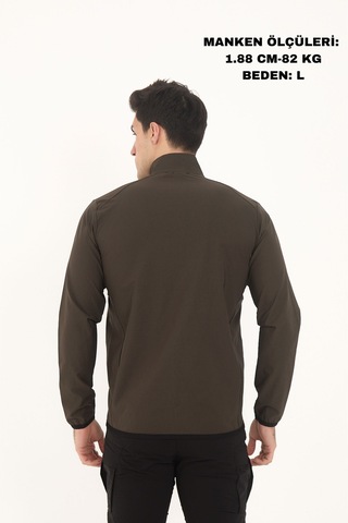Camp Scoutland Camp255 Outdoor Tactical Su İticili Erkek Fermuarlı Taktik Sweatshirt Haki