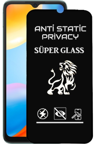 Xiaomi Uyumlu Redmi 10c Tam Kaplayan Anti Statik Hayalet Süper Cam Ekran Koruyucu