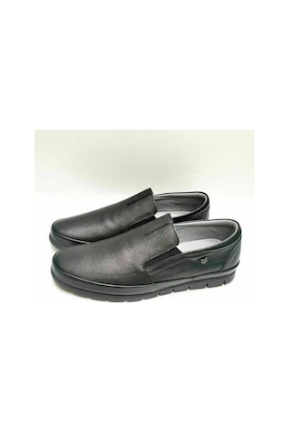 King Paolo King Shoes Siyah Bağsız Erkek Ayakkabı Siyah