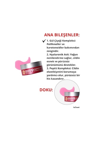 Medipeel Hyaluron Rose Peptide 9 Ampoule Eye 60 Adet Gül Özü Ve Peptidler Içeren Göz Bandı M0085