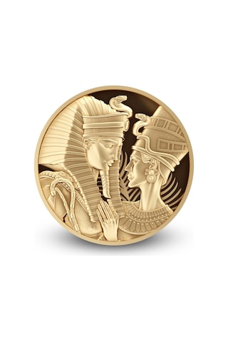 AgaKulche Amenhotep Nefertiti 1/10 Ons Altın Sikke Coin