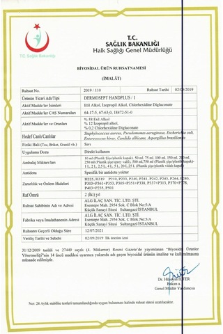 Dermosept Handplus Antibakteriyel El Dezenfektanı 4 x 5 L