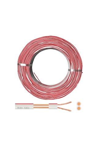 Elektrik Kablosu Kordon 2X0.75mm Beyaz 100Mt