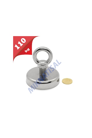 60Mm Neodyum Pot Magnet Fishing Çok Güçlü Kurtarma Mıknatısı
