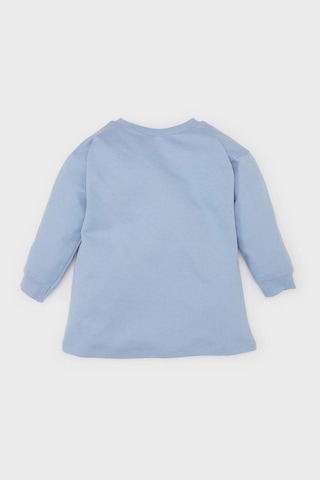 DeFacto Kız Bebek Disney Lilo & Stitch Bisiklet Yaka Uzun Kollu Sweat Elbise D8439A524AUBE551 Mavi