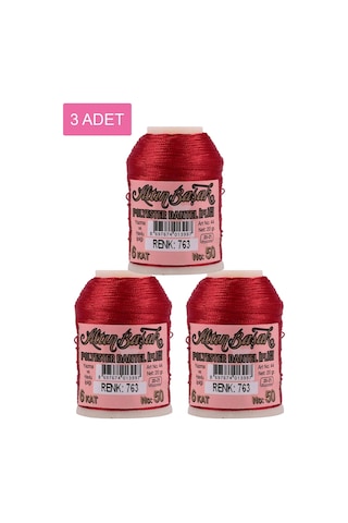 3 Adet Altınbaşak Oya Ve Dantel İpi 20 Gr - Royaleks - No: 763