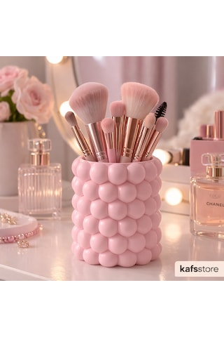 Kafs Store Bubble Kalemlik & Organizer Dekoratif Masa Düzenleyici Pembe