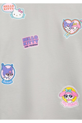 Mavi - Hello Kitty Baskılı Gri Tişört 7610423-70075 Gri