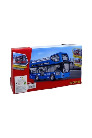 2 Katlı 27 Cm Sesli Işıklı Otobüs 1147 Kırmızı