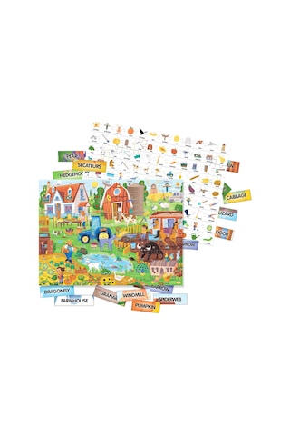 Headu 100 İngilizce Kelime Çiftlik - Puzzle