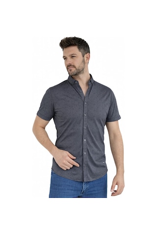 Baglan Erkek Dügmeli Polo Yaka Tişört R4310 Bgl-st02771 Füme