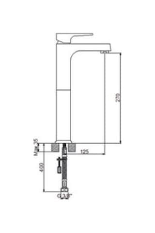 Newarc Aqua Çanak Tipi Lavabo Bataryası 941001