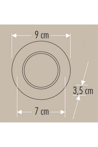 Cata 8w Başak Led Armatür Siyah Kasa 3 Renk Cat Ct-5261 Siyah