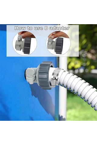 Havuz Hortumu Adaptör Takımı, 2 Tip Havuz Pompası Hortum Bağlantısı