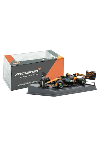 1:64 Ölçek Spark 2025 Mclaren Mcl39 No4 3rd Abu Dhabi Gp 2025 Norris Diecast Metal Minyatür Model Araba 5cm